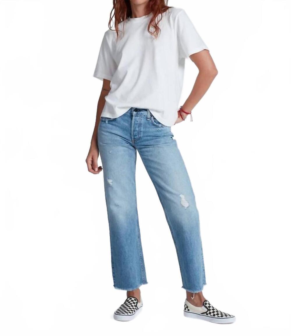 NEW ASKK NY the low rise straight jeans in berkeley